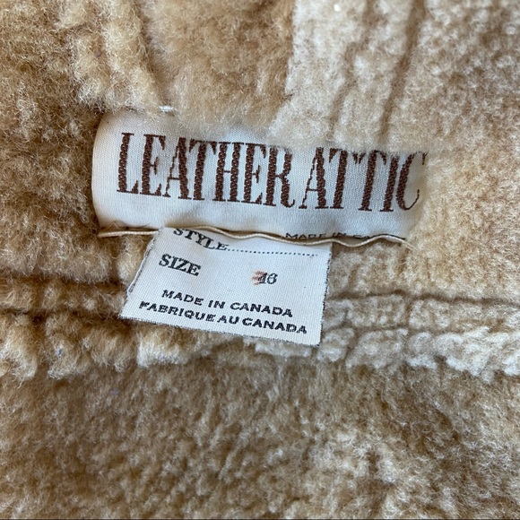 Vintage Leather Attic Shearling Sheepskin Jacket - Picture 11 of 16